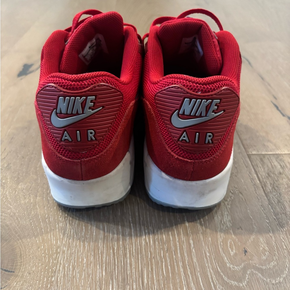 Nike Red and White Air Max Sneakers 11 - Picture 4 of 6